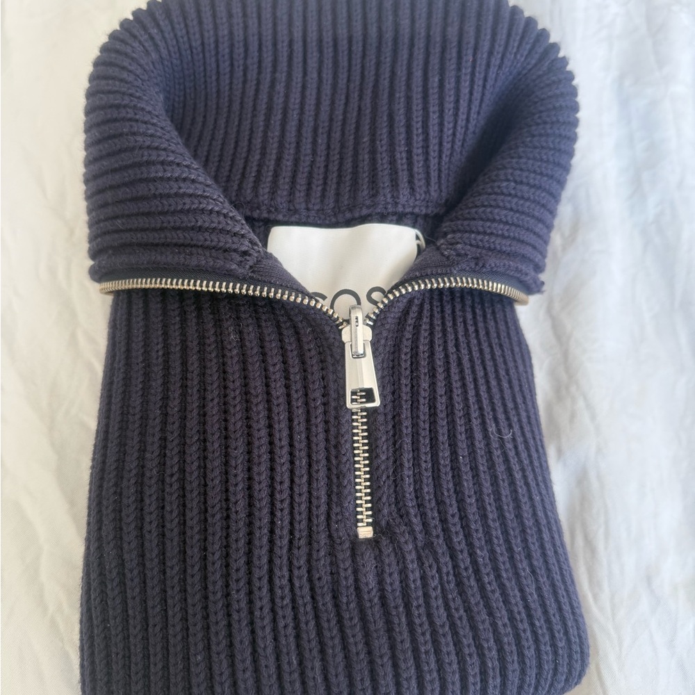 Cozy Ribbed Knit Zip-Up Sweater